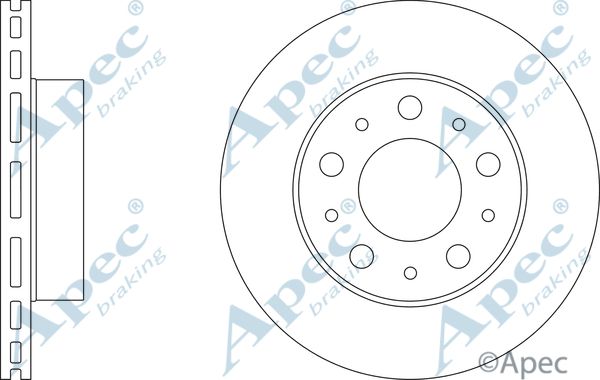 APEC BRAKING Jarrulevy DSK2481